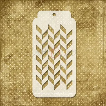 CRAFT O'CLOCK - STENCIL - TAG - 02