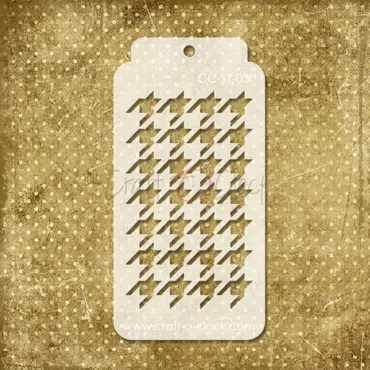 CRAFT O'CLOCK - STENCIL - TAG - 03