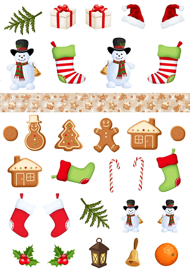 Reprint Snowman & Friends A4 Cutouts