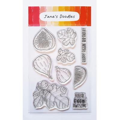 Jane's Doodles What the Fig Clear Stamps 