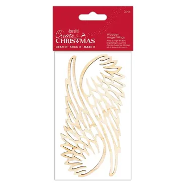 Papermania Create Christmas Wooden Angel Wings (2pcs)