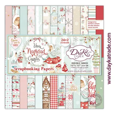 DayKa Trade Una Navidad de Cuento 12x12 Inch Paper Pad