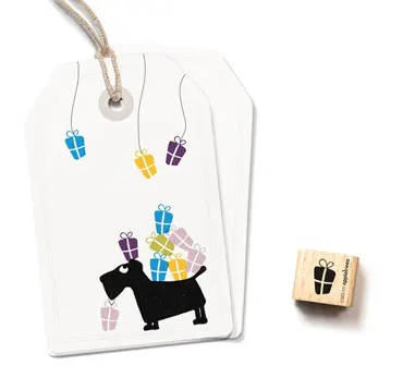 Cats on appletrees Ministempel Geschenk (schmal)