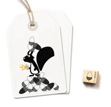 Cats on appletrees Ministempel Eichel 1 (hell)