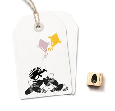 Cats on appletrees Ministempel Eichel 2 (dunkel)