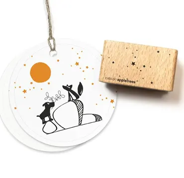 Cats on appletrees Stempel Sternenwolke