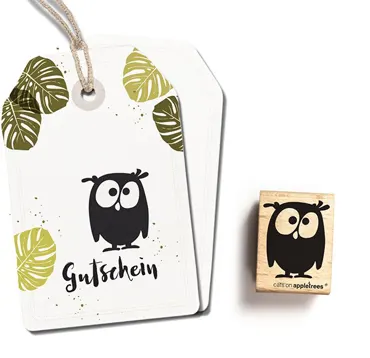 Cats on appletrees Stempel Eule Mathilda