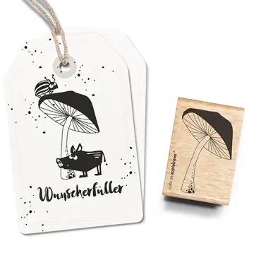 Cats on appletrees Stempel großer Pilz