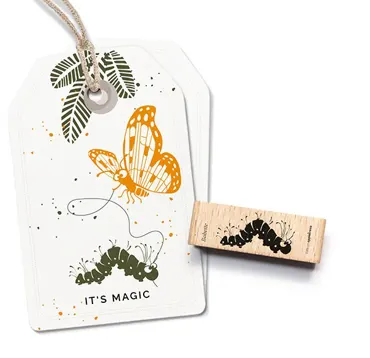 Cats on appletrees Stempel Raupe Babette