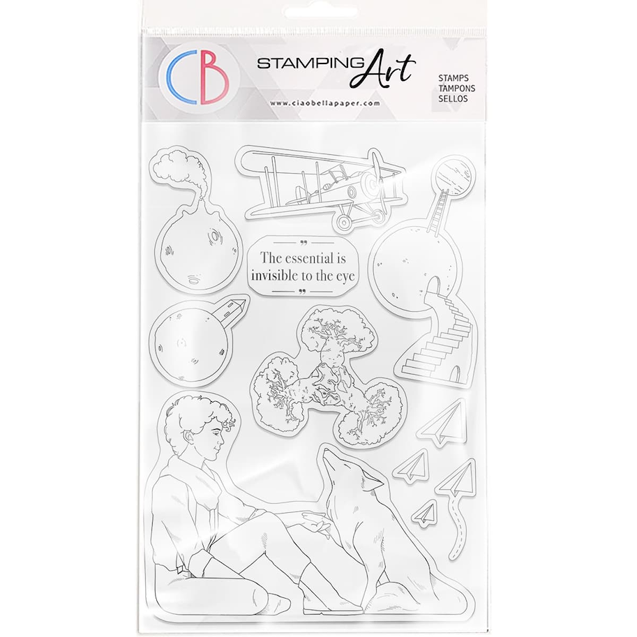CIAO BELLA - CLEAR STAMP SET 6"X8" THE ESSENTIAL IS INVISIBLE