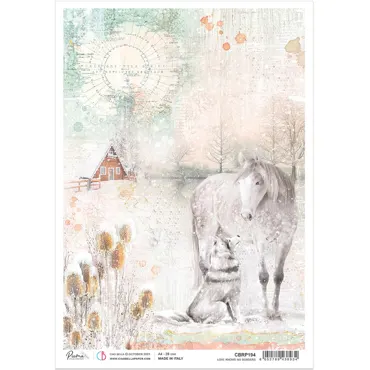 CIAO BELLA - THE GIFT OF LOVE-RICE PAPER A4 LOVE KNOWS NO BORDERS