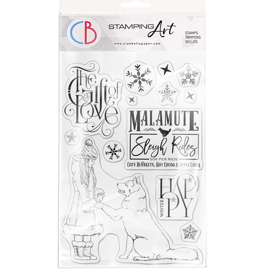 CIAO BELLA - THE GIFT OF LOVE-CLEAR STAMP SET 6"X8" THE GIFT OF LOVE
