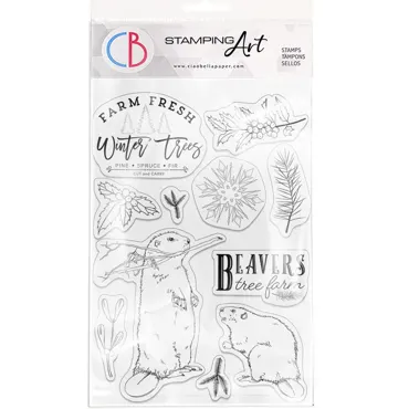CIAO BELLA - THE GIFT OF LOVE-CLEAR STAMP SET 6"X8" BEAVERS TREE FARM