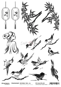 CRAFT O'CLOCK - MM - TRANSPARENT FOIL - SHEET - 05