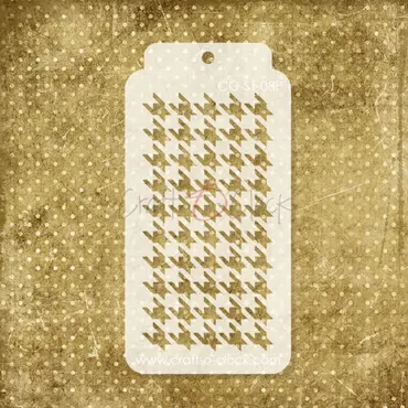 CRAFT O'CLOCK - STENCIL - TAG - 08