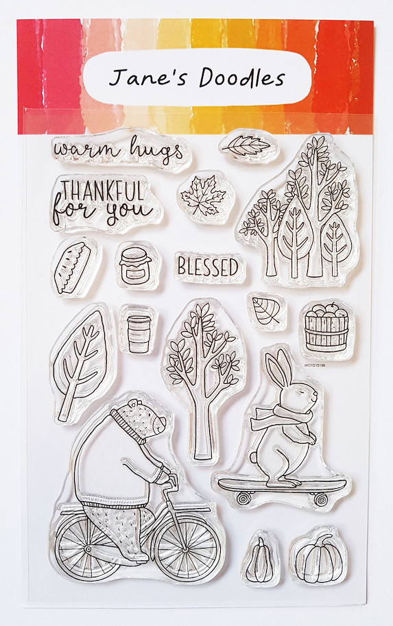 Jane's Doodles Warm Hugs Clear Stamps