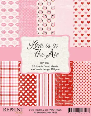 Reprint Love is in the Air 6x6 Inch Paper Pack