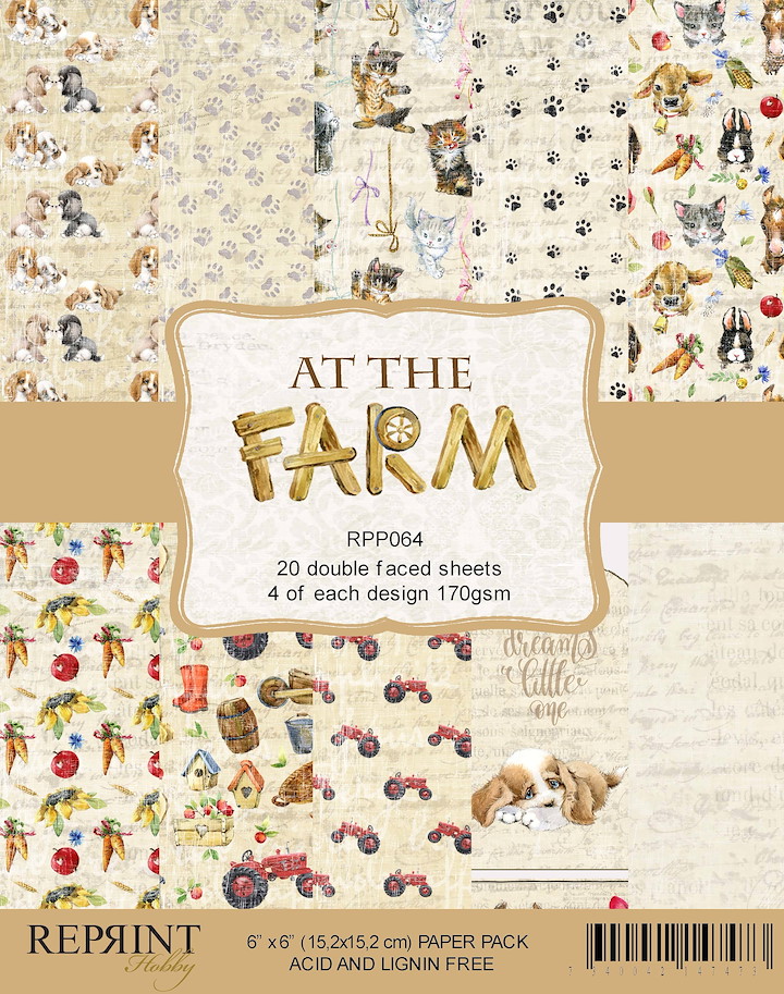 Reprint At the Farm 6x6 Inch Paper Pack