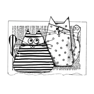 Crafty Individuals Burglar Cats Unmounted Rubber Stamps