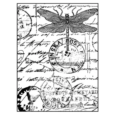 Crafty Individuals Dragonfly Post Unmounted Rubber Stamps