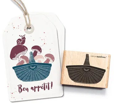 Cats on appletrees Stempel Korb 3 - Pilzkorb