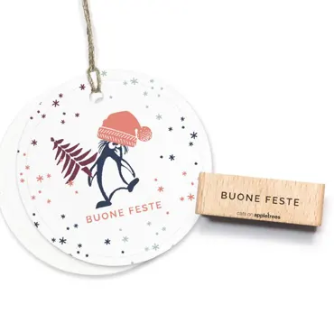 Cats on appletrees Stempel Buone Feste