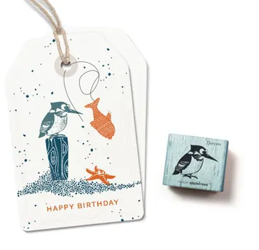 Cats on appletrees Stempel Eisvogel Tjorven