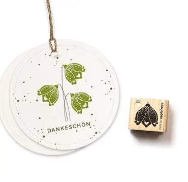 Cats on appletrees Ministempel Blüte 29 Märzenbecher 2 gefüllt