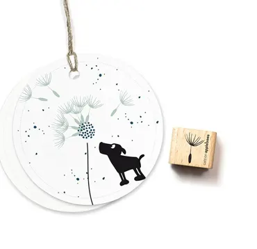 Cats on appletrees Ministempel Pusteblume