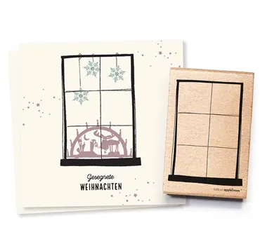 Cats on appletrees Stempel Fensterrahmen