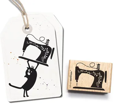 Cats on appletrees Stempel Nähmaschine
