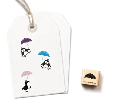 Cats on appletrees Ministempel Schirmchen