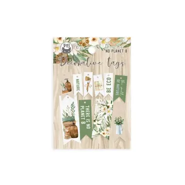 P13 - DECORATIVE TAGS THERE IS NO PLANET B 02, 10PCS.