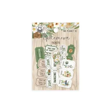 P13 - EPHEMERA SET TICKETS THERE IS NO PLANET B , 9PCS