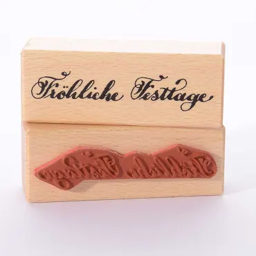 Motivstempel Titel: Fröhliche Festtage