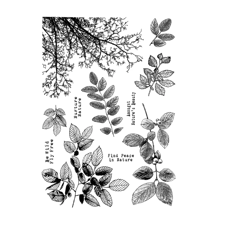 Crafty Individuals Be Wild Unmounted Rubber Stamps