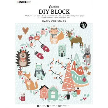 Studio Light Happy Christmas DIY Block NO. 12