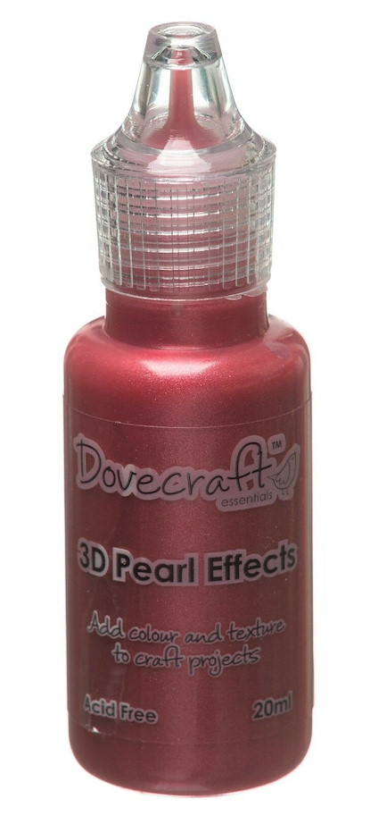 Dovecraft 3D Pearl Effects Brights red