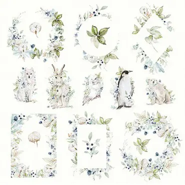 Craft&You Arctic Winter sheet elements to cut out 07