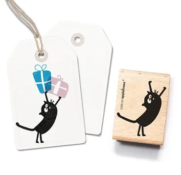 Cats on appletrees Stempel Friedegunde stehend