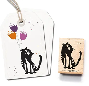 Cats on appletrees Stempel Kater Fritz