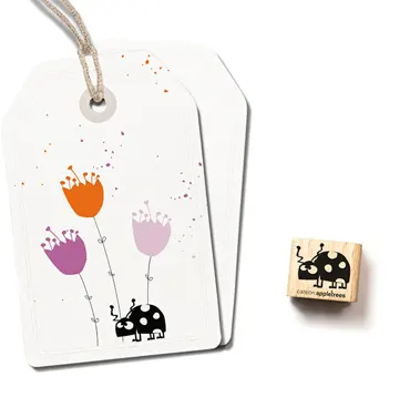 Cats on appletrees Ministempel Marienkäfer Morten