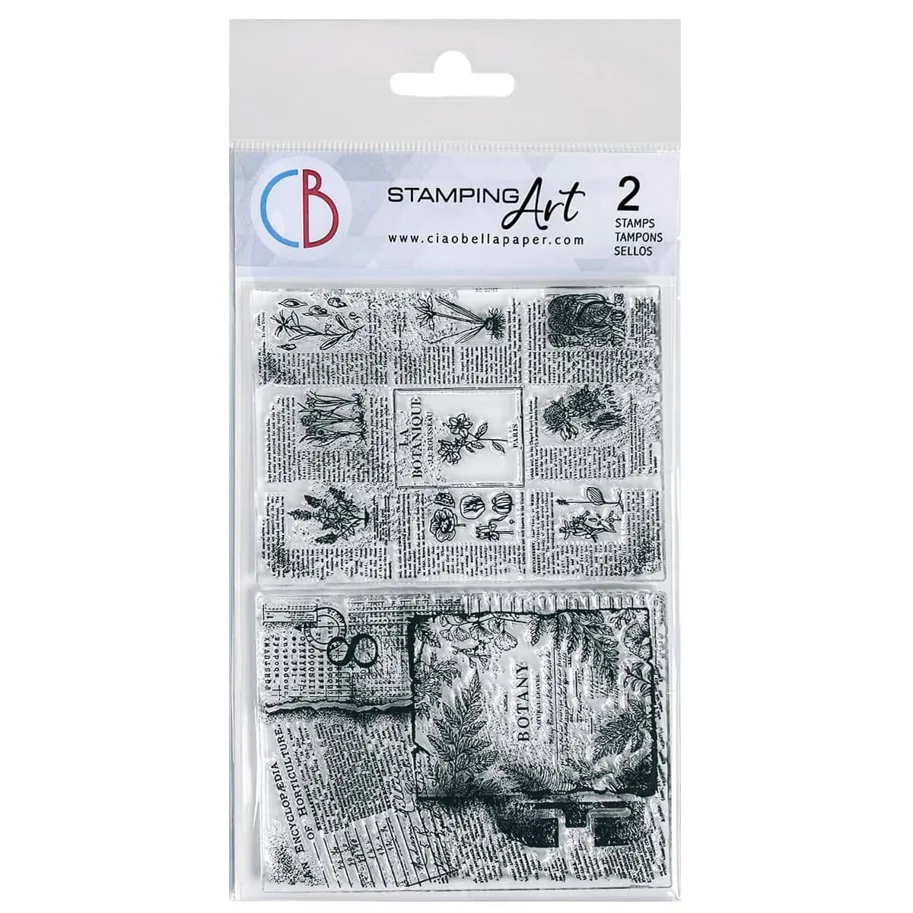 CIAO BELLA - CLEAR STAMP SET 4"X6" BOTANICAL HORTICOLTURE