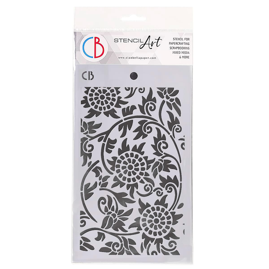 CIAO BELLA - TEXTURE STENCIL 5"X8" PALENQUE