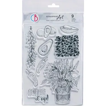 CIAO BELLA - CLEAR STAMP SET 6"X8" SPICE IT UP!