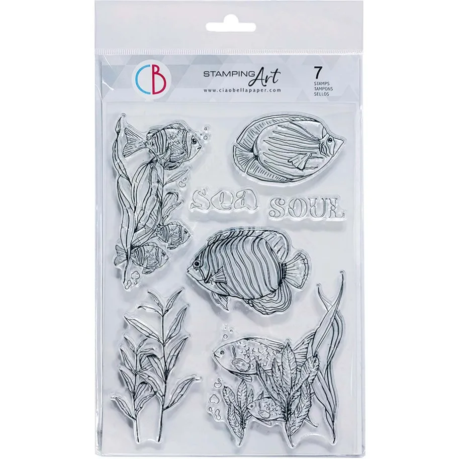 CIAO BELLA - CLEAR STAMP SET 6"X8" SOUL OF THE SEA