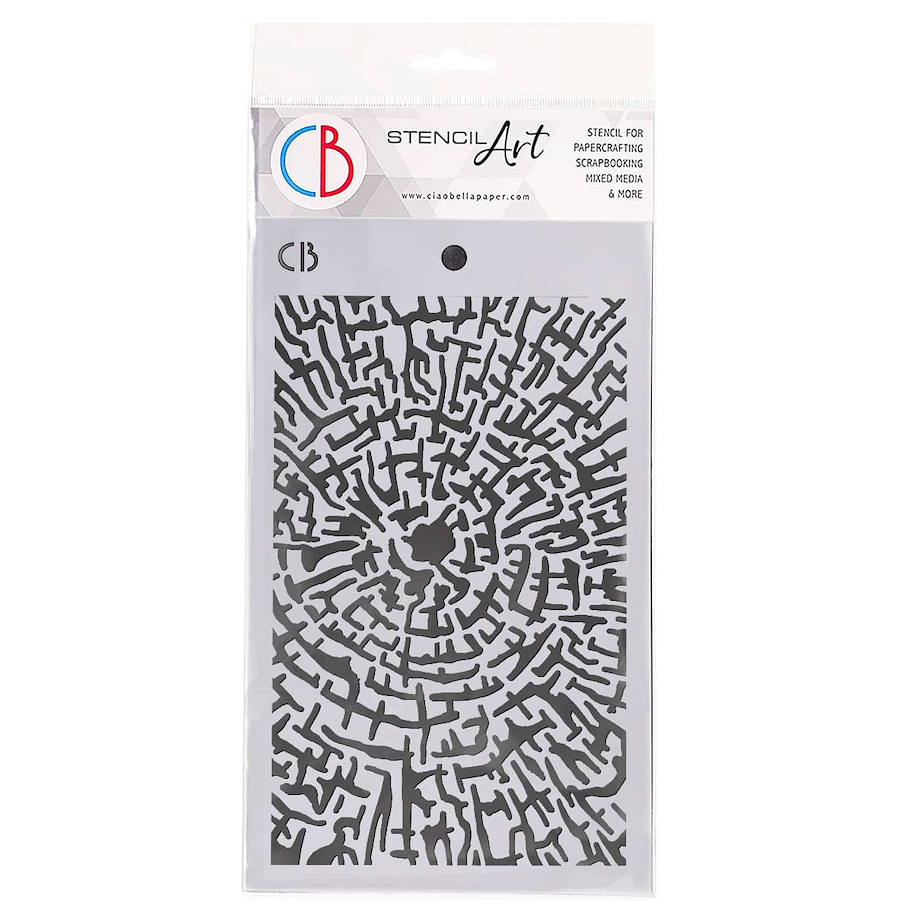 CIAO BELLA - TEXTURE STENCIL 5"X8" CROSS SECTION