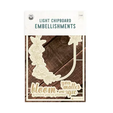 P13 - LIGHT CHIPBOARD EMBELLISHMENTS HELLO SPRING 04