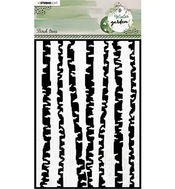 Studio Light Winter Garden Mask Birch Trees