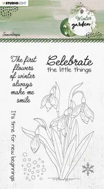 Studio Light Winter Garden Clear Stamps Snowdrops